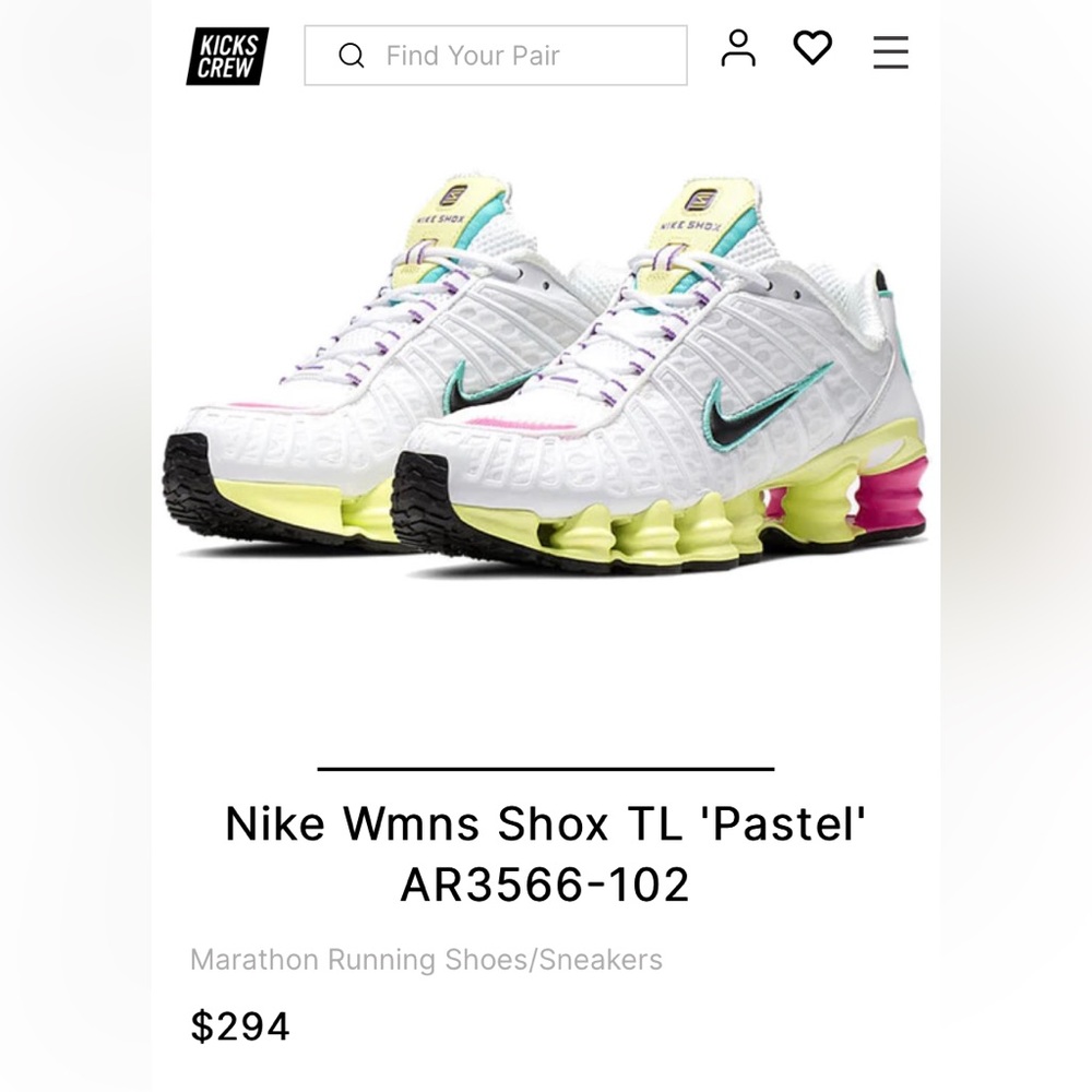 Women’s Nike Shox TL ‘Pastel’ Sneakers
